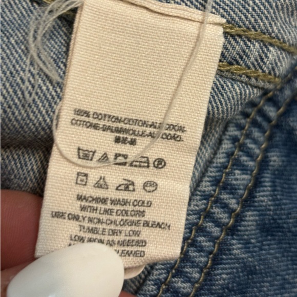 FREE PEOPLE Distressed Cropped Denim Jacket, Removable Hoodie - Picture 3 of 10